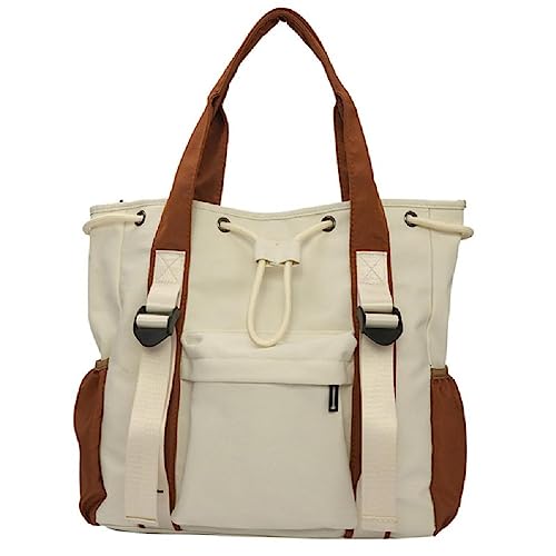 Schüler-Büchertasche, Colorblock-Kuriertasche, einfache Umhängetasche, große Kapazität, Crossbody-Tasche, Handtasche für Damen, Herren, Damen, Colorblock-Crossbody-Tasche, Herren, lässige von BCIOUS