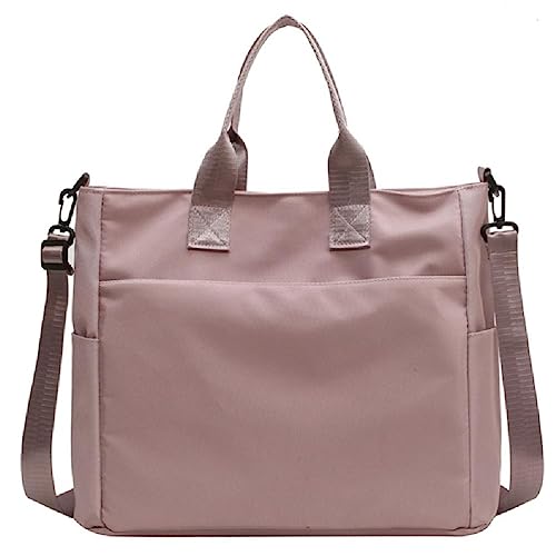 Vielseitige und strapazierfähige Nylon-Tragetasche für Damen, ideal für Arbeit, Schule oder Reisen, Schulter- oder Crossbody-Tasche, Arbeitstasche, violett von BCIOUS