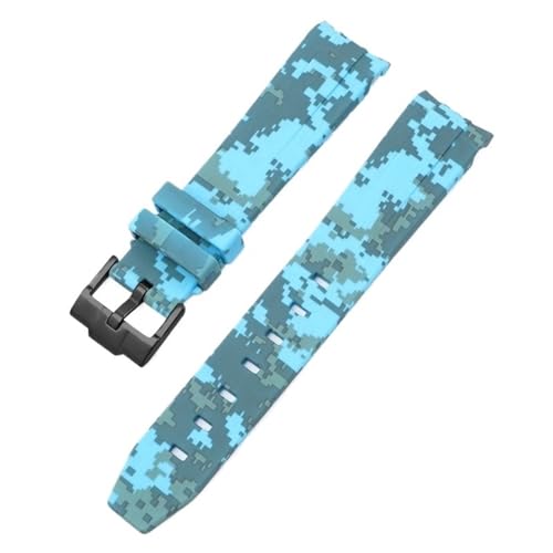 BCMCBV Camouflage-Armband für Omega für Swatch MoonSwatch, gebogenes Ende, Silikon-Gummi-Armband, für Herren und Damen, Sportuhrenarmband, Zubehör, 20 mm, 20 mm, Achat von BCMCBV