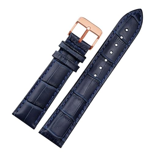 BCMCBV Uhrenarmband aus echtem Leder, für Damen und Herren, für Citizen Rossini, 12, 14, 16, 18, 19, 20, 21, 22, 23 mm, Blau, 20 mm, Achat von BCMCBV