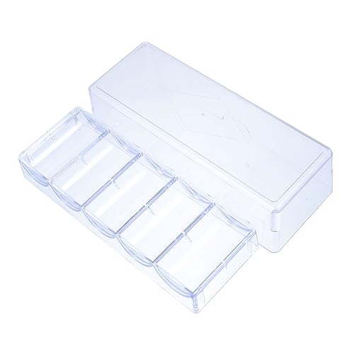 BCOATH 1 Stück Box Chip Box Pp Behälter Pp Organizer Etui Kleiner Mahjong Behälter Mahjong Chips Organizer Mahjong Chips Speicher Organizer Mahjong Chips Aufbewahrungskoffer Mahjong von BCOATH