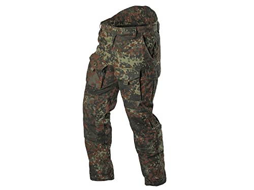 BE-X Frontier One Feldhose TBDU 'Multipocket' mit 9 Taschen, aus Ripstop Gewebe, Flecktarn, Größe:S von BE-X