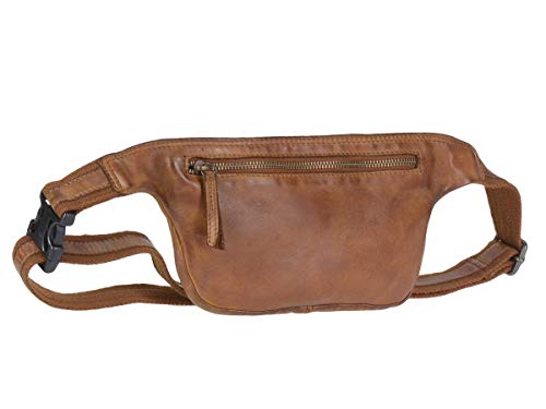 Bear Design Bauchtasche Gürteltasche Herren Damen Leder lässig modern Cognac auch Crossover zu tragen von Bear Design