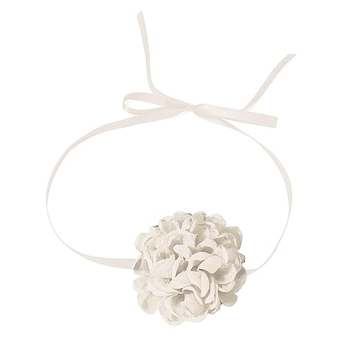 BEBIKR Halskette, farbiges Netzstoff, Blumenhalsband, Schleife, Halskette, Temperamentband, Halskette für Damen, Festival-Schmuck, Stoff von BEBIKR