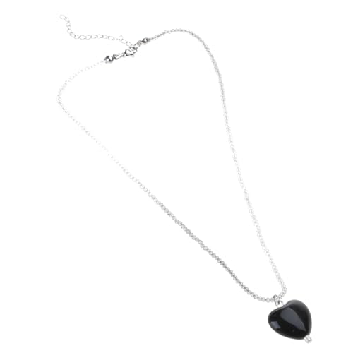 BEBIKR Halsketten, Herz-Anhänger, Halsketten, Perlen, Material, Perlen, Choker, Blumen-Charm, Choker, Ästhetik, Schlüsselbeinkette, Geschenk für Mädchen, Teenager, Perlen von BEBIKR