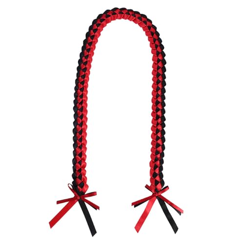 BEBIKR Halsketten für Frauen – Abschlussleitung, elegantes Abschlussband, Leis, Abschlussband, Ehrenkordel, geflochtenes Band, perfektes Geschenk für Absolventen, 115-135cm, Polyesterband von BEBIKR