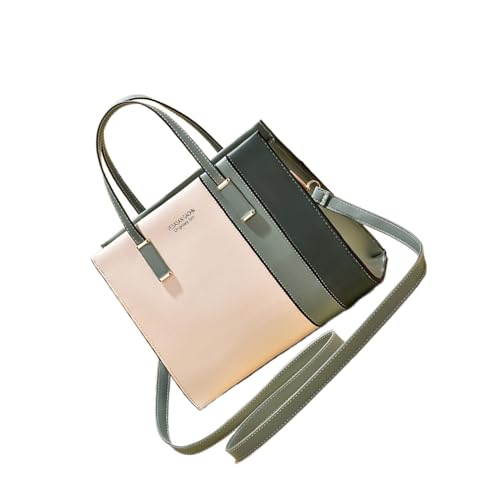 BEBIKR Unterarmtaschen für Damen, Farbblock-Crossbody-Tasche für Damen, modische Handtasche, Geldbörse, Damen-Umhängetasche, PU-Leder, Umhängetasche, Handtasche, Clutch, grün von BEBIKR