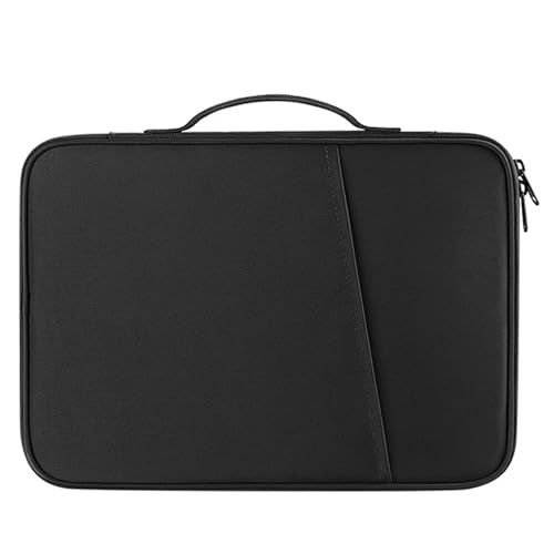 BEBIKR Unterarmtaschen für Damen, Notebook-Tasche, Business-Handtasche, 27,4–32,8 cm (10,9–12,9 Zoll), Laptop, Dokument, Computer-Tasche, Portfolio-Tragetasche für Teenager, Erwachsene, Schwarz von BEBIKR