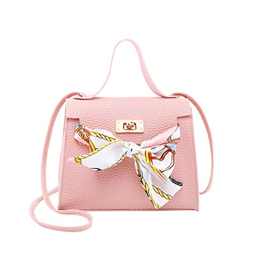 BEBIKR Unterarmtaschen für Damen, PU-Leder, Handtasche, Schultertasche, Umhängetasche, Kuriertasche, rose von BEBIKR