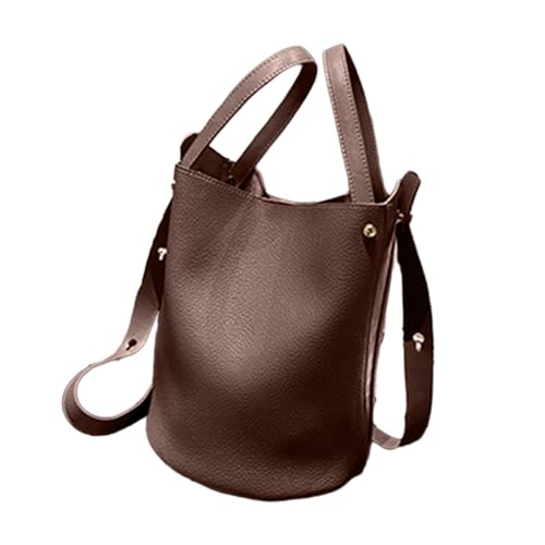 BEBIKR Unterarmtaschen für Damen, Schultertasche, einfarbig, Crossbody-Tasche, großes Fassungsvermögen, modisch, vielseitig, Handtasche für Damen und Mädchen, coffee von BEBIKR