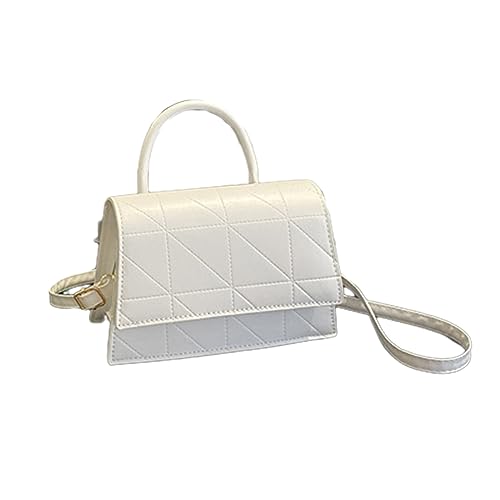 BEBIKR Unterarmtaschen für Damen, modische Umhängetasche, gesteppt, Umhängetasche, Handtasche, kleine Clutch, Geldbörse, Handygeldbörse, Geldbörse für Frauen, Mädchen, Dating, Arbeit, weiß von BEBIKR