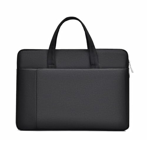 BEBIKR Unterarmtaschen für Damen, stilvolle Laptop-Tasche für Geschäftsleute und Studenten, Handgepäck, strapazierfähige Notebook-Hülle, Schwarz von BEBIKR