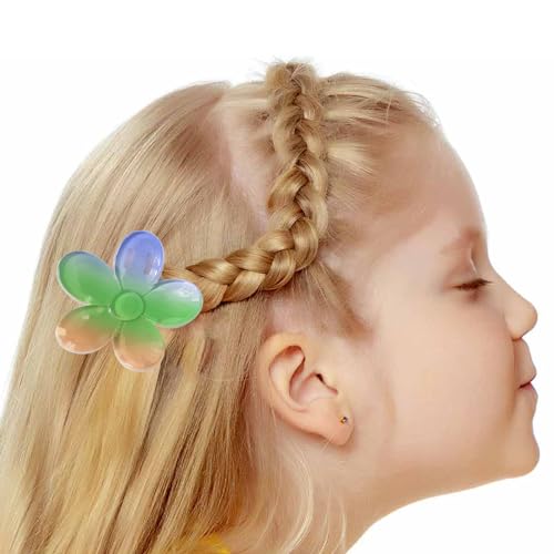 Bunte Blumenklammer für Damen, Haarspangen, Kiefer-Clip, Sommer-Haarspange, Mädchen, Haarstyling-Zubehör, Sommer-Haarspange von BEBIKR