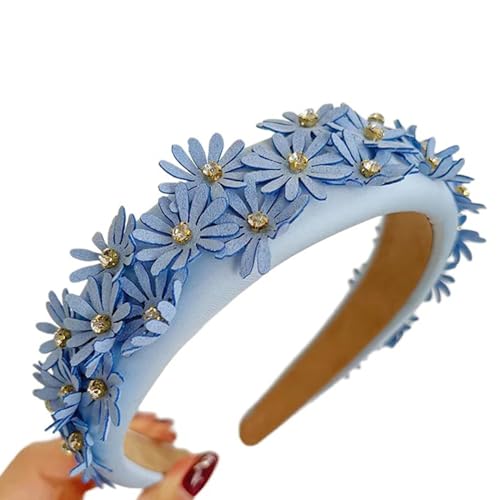 Haar Styling Blumen Stirnband Für Mädchen Elegantes Blumen Haarband Für Damen Süßer Haarreif Rutschfeste Hochzeits Kopfbedeckung Elegantes Haarband Für Hochzeiten von BEBIKR