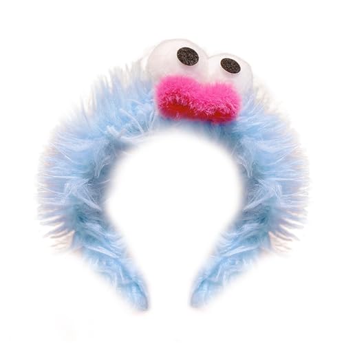 Haarband für Damen, 3D-Augen, Plüsch-Haarband, Wurstmund, Stirnband, Weihnachten, Party, Kopfschmuck, Mädchen, Gesichtswäsche, Stirnband, Kinder, lustige Kopfbedeckungen von BEBIKR