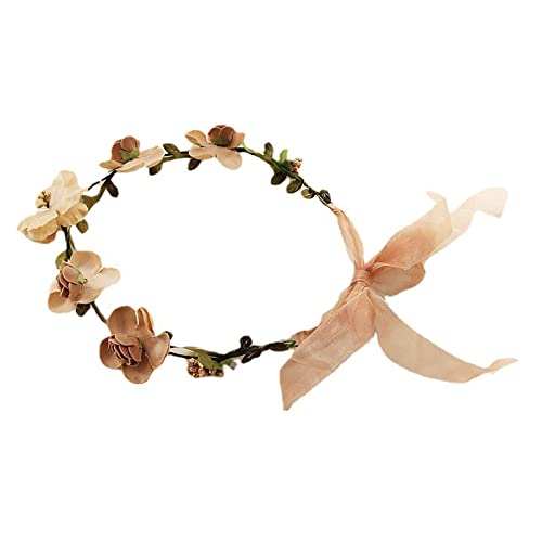 Haarband für Damen, Blumen-Haarband, Blumengirlande, Kopfschmuck, Braut, Blume, Stirnband, Bohemian-Blumenkrone, Hochzeit, Braut von BEBIKR