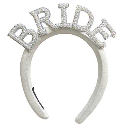 Haarband für Damen, Braut-Stirnband, Vintage-Stil, Brautschmuck, Hochzeit, Party, Haarreif, glitzernder Kopfschmuck für Frauen, Brautparty, Junggesellinnenabschied, Kopfbedeckung von BEBIKR