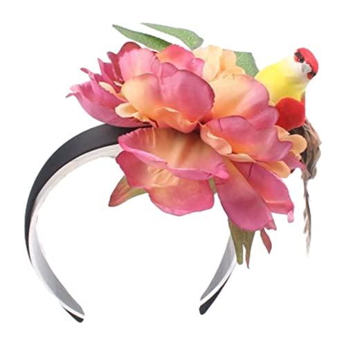 Haarband für Damen, Halloween-Haarreif, riesige Pfingstrose, Kopfbedeckung, Blumenmuster, Kinder-Stirnband, Geburtstagsparty, Blumen-Thema, Kopfschmuck von BEBIKR