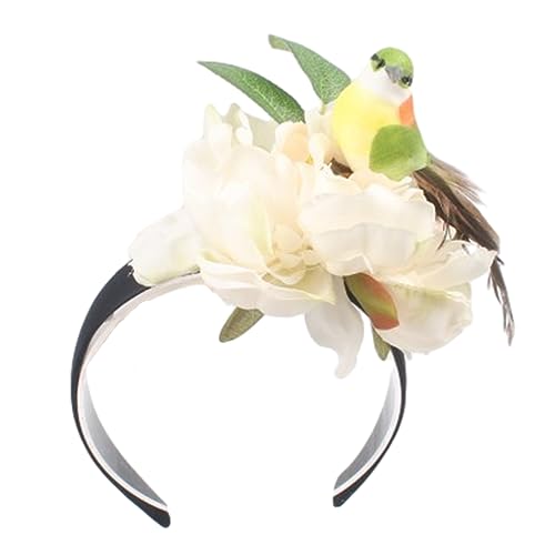 Haarband für Damen, Halloween-Haarreif, riesige Pfingstrose, Kopfbedeckung, Blumenmuster, Kinder-Stirnband, Geburtstagsparty, Blumen-Thema, Kopfschmuck von BEBIKR