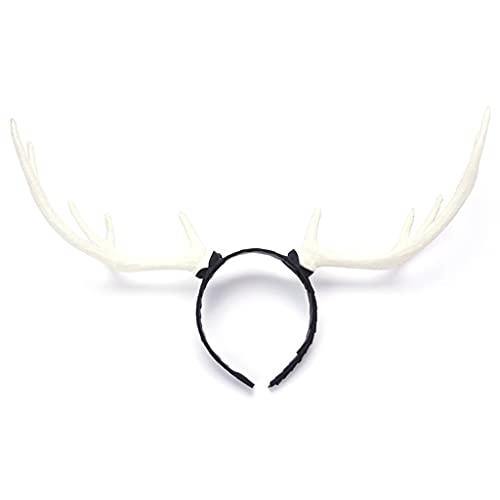 Haarband für Damen, Hirschhorn-Kopfschmuck, Party-Requisiten, Elch-Stirnband für Halloween, Party, Weihnachten, für kreatives Cosplay, Haar-Accessoires von BEBIKR