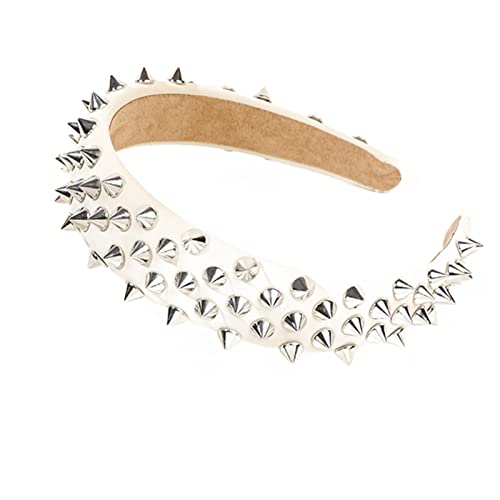 Haarband für Damen, Metallnieten, Stirnbänder für Damen, Make-up und Waschen, elastisches Haarband für Damen, Mädchen, Hautpflege-Stirnband von BEBIKR