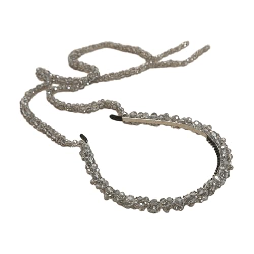 Haarband für Damen, elegantes Kristall-Quasten-Stirnband, Haarreif, Temperament-Kopfschmuck, lange Kette, Haarschmuck für Hochzeiten, Bälle, Partys von BEBIKR