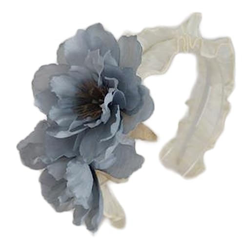 Haarband für Damen, handgefertigtes Haar-Accessoire, Stirnband, Gothic-Lolitas, Cosplay, Dienstmädchen, Spitzen-Haarreifen, Clip, Blumen-Dekorationen für Frauen und Mädchen von BEBIKR