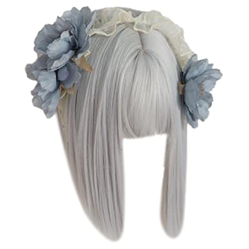 Haarband für Damen, handgefertigtes Haar-Accessoire, Stirnband, Gothic-Lolitas, Cosplay, Dienstmädchen, Spitzen-Haarreifen, Clip, Blumen-Dekorationen für Frauen und Mädchen von BEBIKR