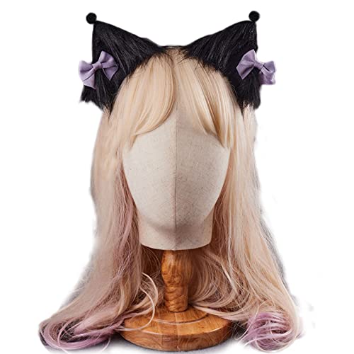 Haarband für Damen, niedliches Tier, Anime, Kaninchen, Katzen, Füchse, Ohr, Haarreifen, Haarspangen, Cosplay, Haarband, Kopfbedeckung, Haarschmuck von BEBIKR