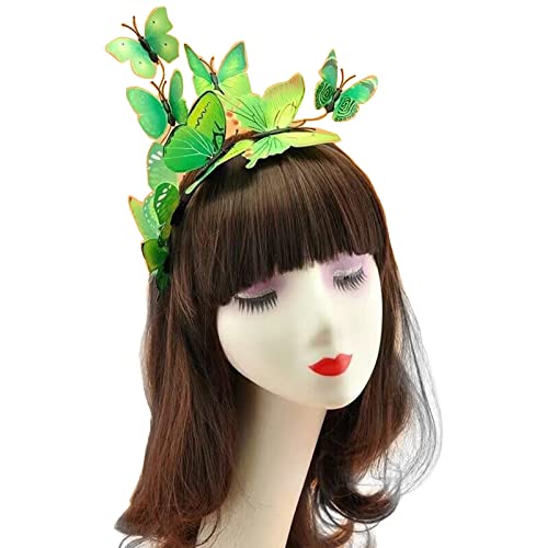 Haarreif für Damen, Schmetterlings-Fascinator, Hut, 3D-Schmetterling, Kopfschmuck, Teeparty, Hut, Schmetterling, Haarband, Schmetterlings-Haarreif von BEBIKR