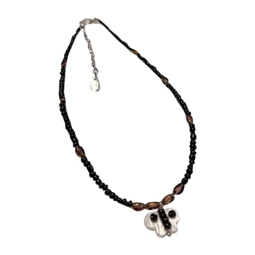 Halskette mit buntem Schmetterlings-Anhänger, verstellbare süße Schlüsselbeinkette für Frauen und Mädchen, handgefertigter Schmuck, Sonstige von BEBIKR
