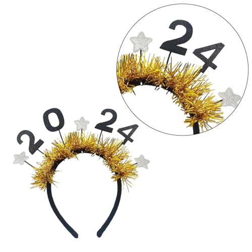 Neujahrs Stirnband Glitzerndes Stirnband Niedliches Stirnband Pailletten Stirnband Für Frauen Mädchen Kinder Haarschmuck Party Dekorationen Für Frauen von BEBIKR