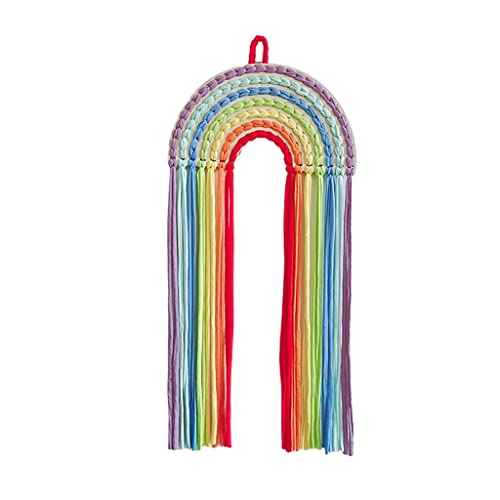 Wandbehang, Aufbewahrungsgürtel, Holz, gewebt, Kunstdekor, Haarspangen, Regenbogenfarben, für Zuhause, Schlafzimmer, Wohnzimmer, Dekoration, Mädchen, Haarspange, Organizer für Mädchen Wandbehang, Aufbewahrungsgürtel, Holz, gewebt, Kunstdekor, Haarspangen, Regenbogenfarben, für Zuhause, Schlafzimmer, Wohnzimmer, Dekoration, Mädchen, Haarspange, Organizer für Mädchen von BEBIKR