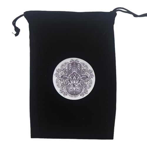 BELOWSYALER Divinations Tarotkarten-Würfeltasche, Mini-Hochzeitstasche, Tischdecke, Orakel, Kartenspiel, Tasche, Schmuckaufbewahrung, Kordelzug, Tarotkarte mit Kordelzug, D von BELOWSYALER