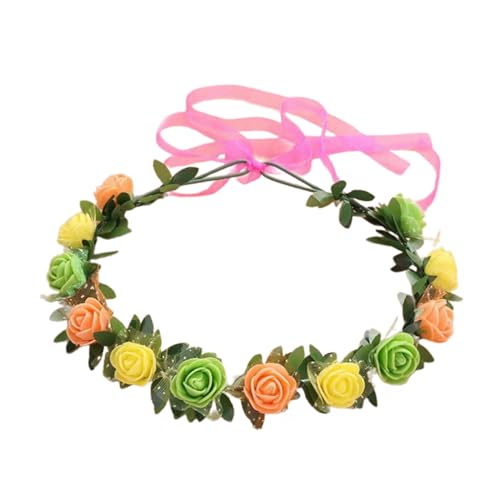 Braut-Stirnbänder mit Blumenmuster, Blumengirlanden, Haarkranz, Brautblume für Hochzeit, Blumenstirnbänder für Damen von BELOWSYALER