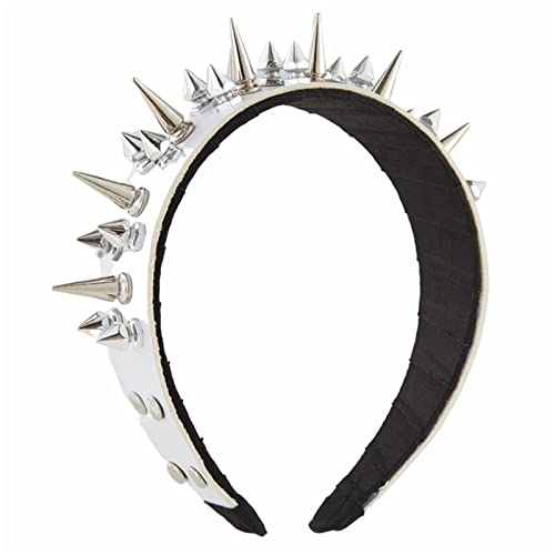 Leder-Kopfbedeckung, Nieten-Stirnband, Punk-Stirnband, Gothic-Tiaras, Steampunk, Rock-Stirnband für Herren, Leder-Kopfschmuck von BELOWSYALER