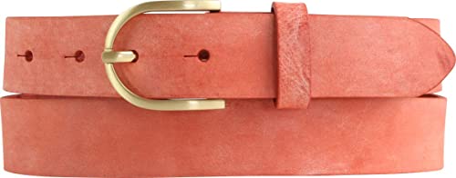 BELTINGER Damen-Gürtel aus weichem Vollrindleder Vintage-Look 3 cm | Leder-Gürtel für Damen 30mm | Schmaler Gürtel Used-Look mit goldener Gürtelschnalle | Rot 90cm BELTINGER Damen-Gürtel aus weichem Vollrindleder Vintage-Look 3 cm | Leder-Gürtel für Damen 30mm | Schmaler Gürtel Used-Look mit goldener Gürtelschnalle | Rot 90cm von BELTINGER