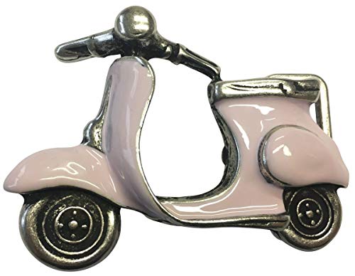 BELTINGER Gürtelschnalle Scooter 4,0 cm | Buckle Wechselschließe Gürtelschließe 40mm Massiv | Mit Emaille | Wechselgürtel bis 4cm | Rosa von BELTINGER