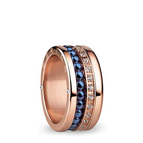 BERING Austauschbar Ringkombination für Damen in Rosé Gold & Blau mit einzigartigem Twist- & Change System, Indus von BERING