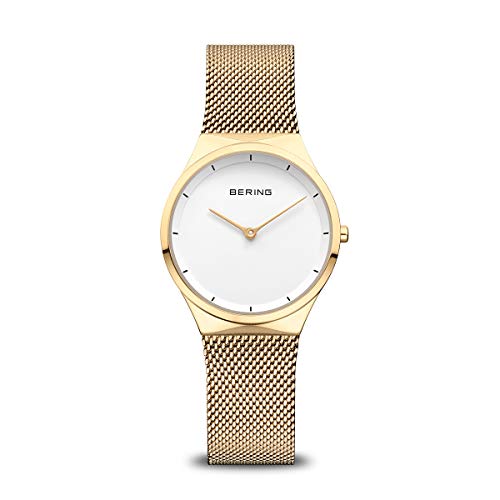 BERING Damen Uhr Quarz Movement - Classic Collection mit Edelstahl und Saphirglas 12131-339 - 3 ATM von BERING