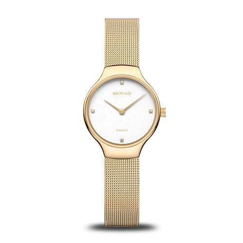 BERING Damen Analog Quarz Uhr mit Edelstahl Armband mid-39934 von BERING