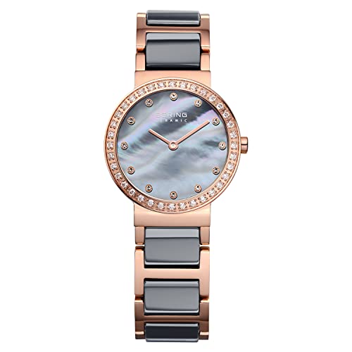 BERING Damen Uhr Quarz Movement - Ceramic Collection mit Edelstahl/Keramik und Saphirglas 10725-769 Armbandsuhren - 5 ATM von BERING