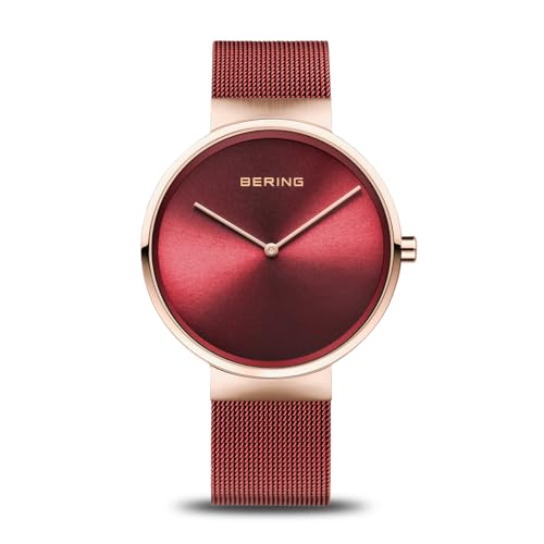 BERING Damen Uhr Quarz Movement - Classic Collection mit Edelstahl und Saphirglas 14539-363 - 5 ATM von BERING