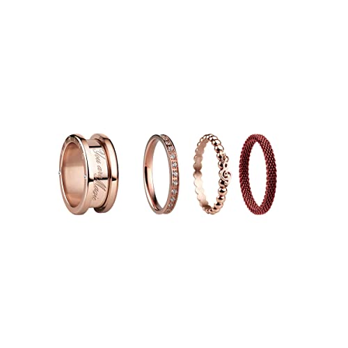 BERING weiblich Ring Size 9 rosé gold glänzend Symphony-Set-YouAreMagic 9 von BERING