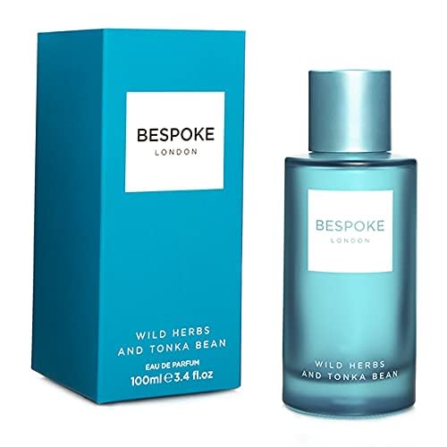 Bespoke Herren Wild Herbs and Tonka Bean Eau De Parfum, Aftershave für Männer 100ml von BESPOKE LONDON