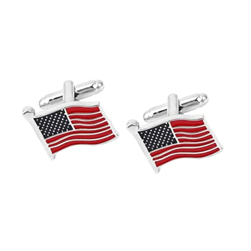 BESPORTBLE 1 Paar Amerikanische Flagge Design Shirt Sleeve Decor Manschettenknöpfe Ersatz Manschettenbolzen Männliche Manschettenknöpfe BESPORTBLE 1 Paar Amerikanische Flagge Design Shirt Sleeve Decor Manschettenknöpfe Ersatz Manschettenbolzen Männliche Manschettenknöpfe von BESPORTBLE