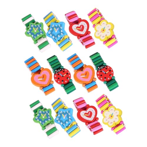 BESPORTBLE 12 Stück Kinderuhren Aus Holz, Kreative Spielzeug-armbanduhren Für Mädchen, Charmante Kinderuhr Mit Niedlichem Muster, Leichte Armbanduhr BESPORTBLE 12 Stück Kinderuhren Aus Holz, Kreative Spielzeug-armbanduhren Für Mädchen, Charmante Kinderuhr Mit Niedlichem Muster, Leichte Armbanduhr von BESPORTBLE