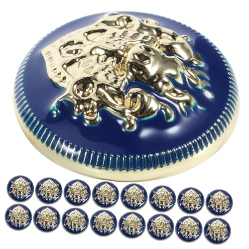 BESPORTBLE 20 Stück Metallknöpfe Dekoration Retro Uniformknöpfe Kleine Knöpfe Kleine Vintage Knöpfe Dekoknöpfe Für Jacke Anzugknöpfe Vintage Knöpfe Für Mantel Zinklegierung Blau BESPORTBLE 20 Stück Metallknöpfe Dekoration Retro Uniformknöpfe Kleine Knöpfe Kleine Vintage Knöpfe Dekoknöpfe Für Jacke Anzugknöpfe Vintage Knöpfe Für Mantel Zinklegierung Blau von BESPORTBLE