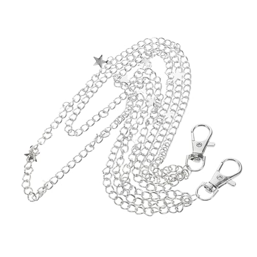 BESPORTBLE Punk Hosenkette mit Fünfzackigem Sternanhänger Mehrlagige Taschenkette Gürtelkette für Frauen und Mädchen für Street Dancing und Jeans Outfits BESPORTBLE Punk Hosenkette mit Fünfzackigem Sternanhänger Mehrlagige Taschenkette Gürtelkette für Frauen und Mädchen für Street Dancing und Jeans Outfits von BESPORTBLE