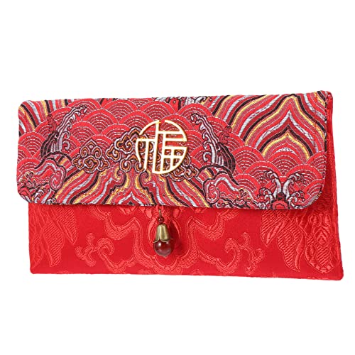 BESTYASH 1 STK Stickerei roter Umschlag chinesisches rotes Paket Geschenkkarte rote Umschläge glucksbringer Silvester gastgeschenk Aufbewahrungstasche modische Münztasche Stoff BESTYASH 1 STK Stickerei roter Umschlag chinesisches rotes Paket Geschenkkarte rote Umschläge glucksbringer Silvester gastgeschenk Aufbewahrungstasche modische Münztasche Stoff von BESTYASH